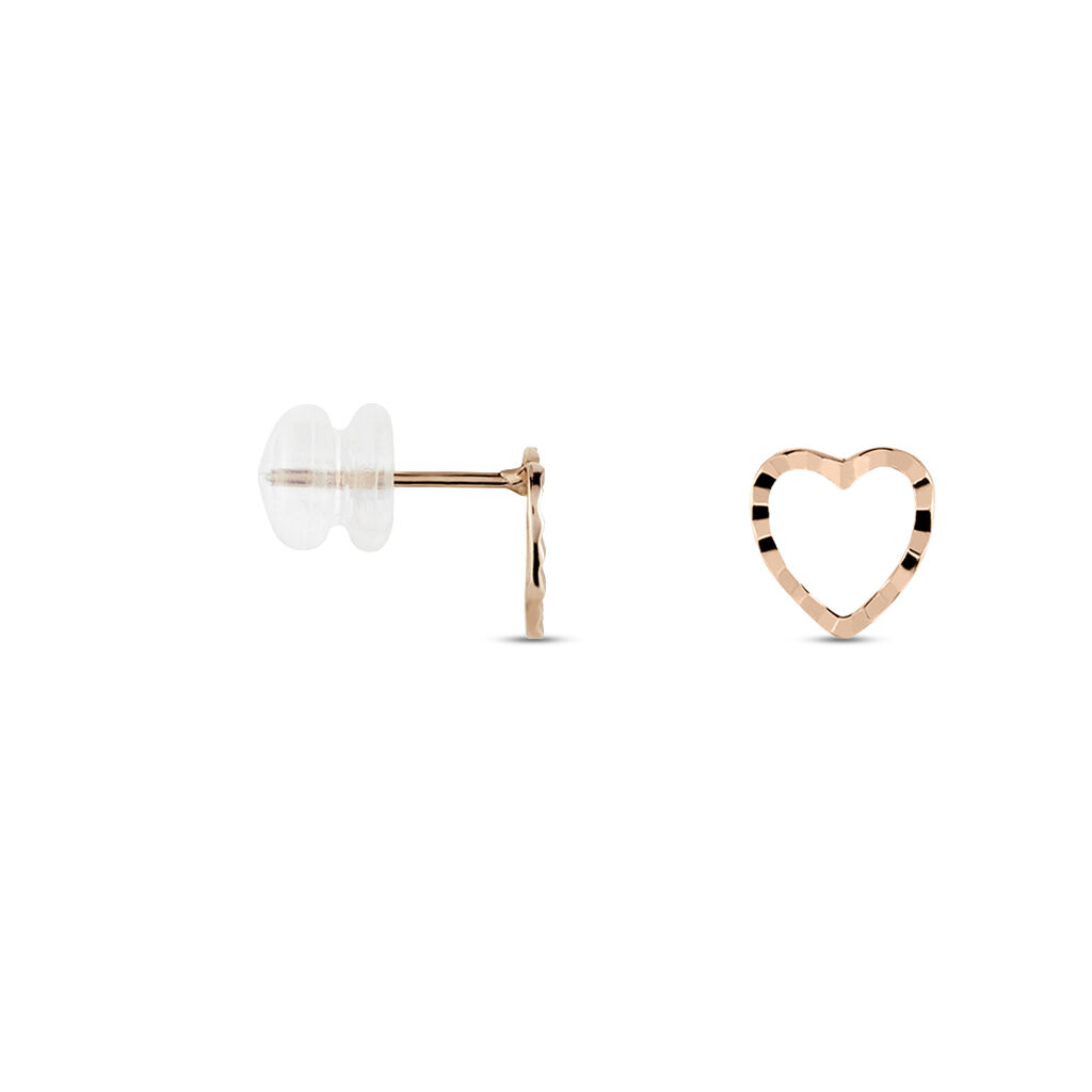 Boucles D'oreilles Puces Or Rose Melltje - Clous d'oreilles Femme | Histoire d’Or