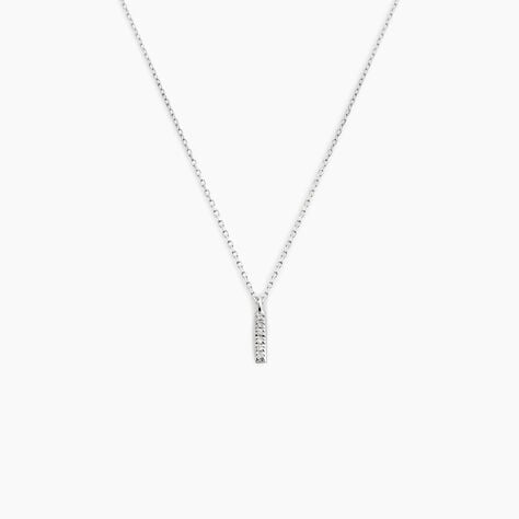 Collier Aprhodisia Or Blanc Diamant Blanc - Colliers Femme | Histoire d’Or
