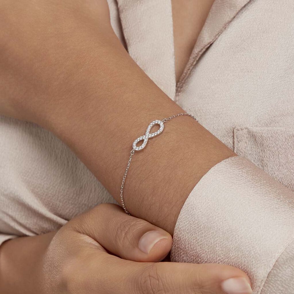 Bracelet Veda Argent Blanc Oxyde De Zirconium - Bracelets Femme | Histoire d’Or