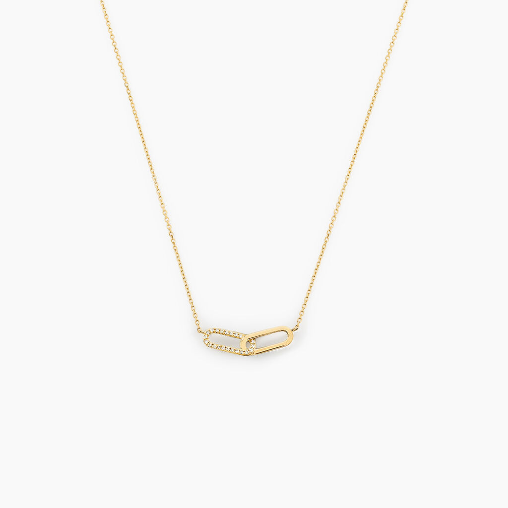 Collier Infinite Love Or Jaune Diamant - Colliers Femme | Histoire d&rsquo;Or