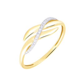 Bague Ester Or Jaune Diamant - Bagues avec pierre Femme | Histoire d’Or