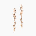 Boucles D'oreilles Pendantes Ellyn Argent Rose Oxyde De Zirconium - Boucles d'oreilles fantaisie Femme | Histoire d&rsquo;Or