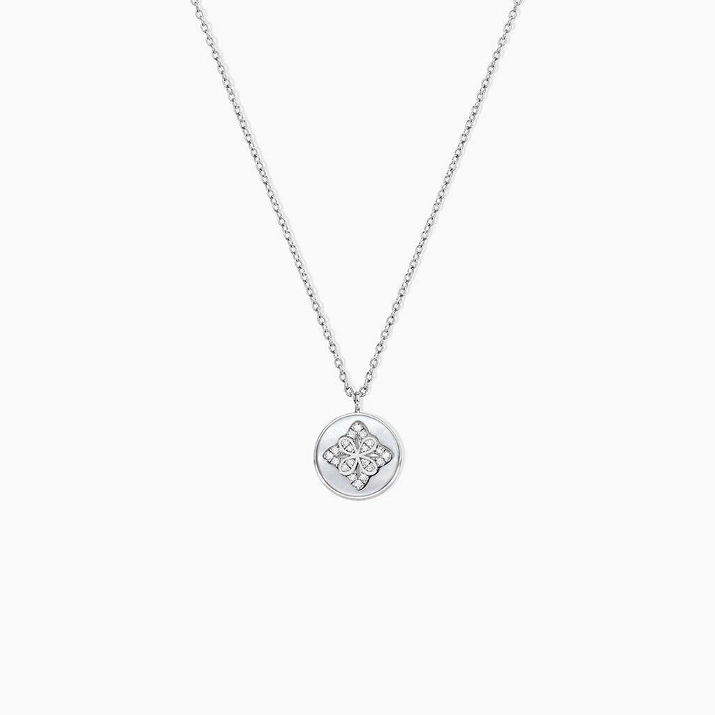 Collier Alexine Argent Blanc Oxyde De Zirconium - Colliers fantaisie Femme | Histoire d’Or
