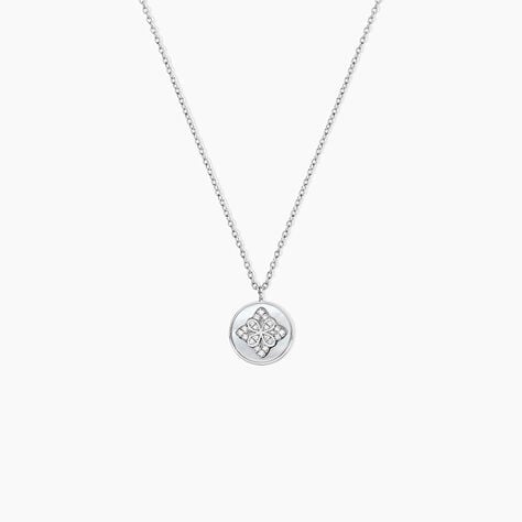 Collier Alexine Argent Blanc Oxyde De Zirconium - Colliers fantaisie Femme | Histoire d’Or