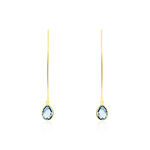 Cr&eacute;oles Phie Poire Or Jaune Topaze - Boucles d'oreilles cr&eacute;oles Femme | Histoire d&rsquo;Or