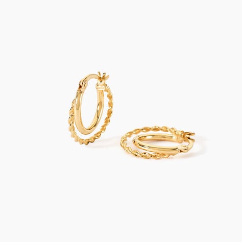Cr&eacute;oles Hamish Or Jaune - Boucles d'oreilles cr&eacute;oles Femme | Histoire d&rsquo;Or
