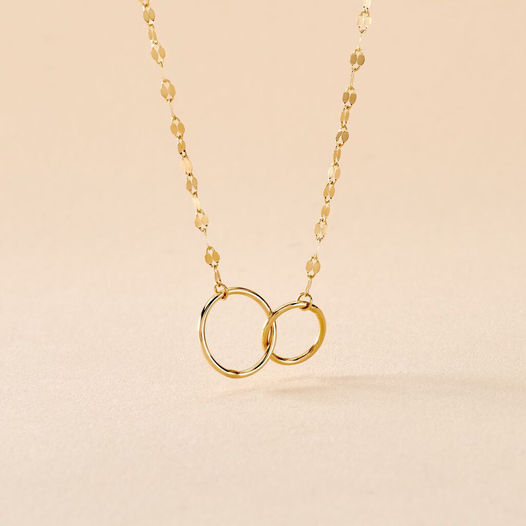 Collier Oni Or Jaune - Bijoux sans pierre Femme | Histoire d&rsquo;Or