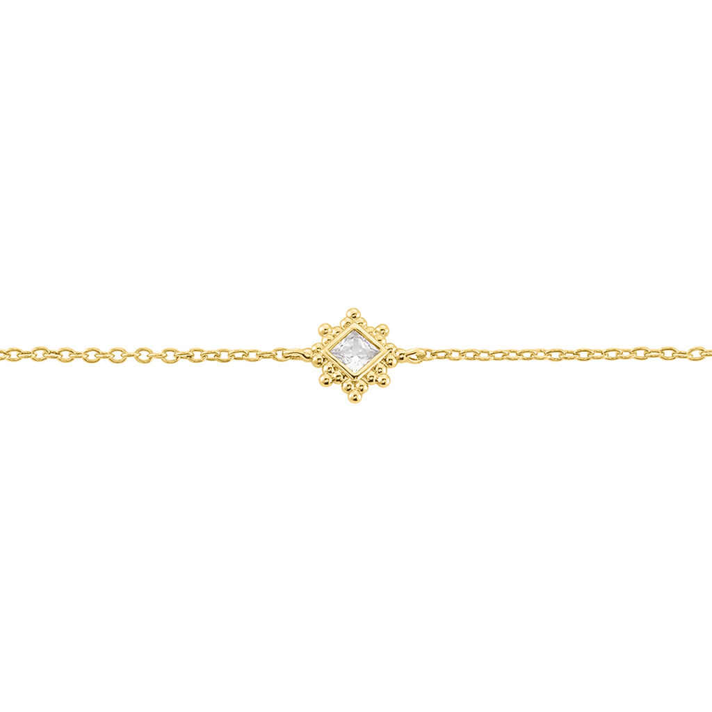 Bracelet Bobbie Plaqu&eacute; Or Jaune Oxyde De Zirconium - Bracelets Femme | Histoire d&rsquo;Or