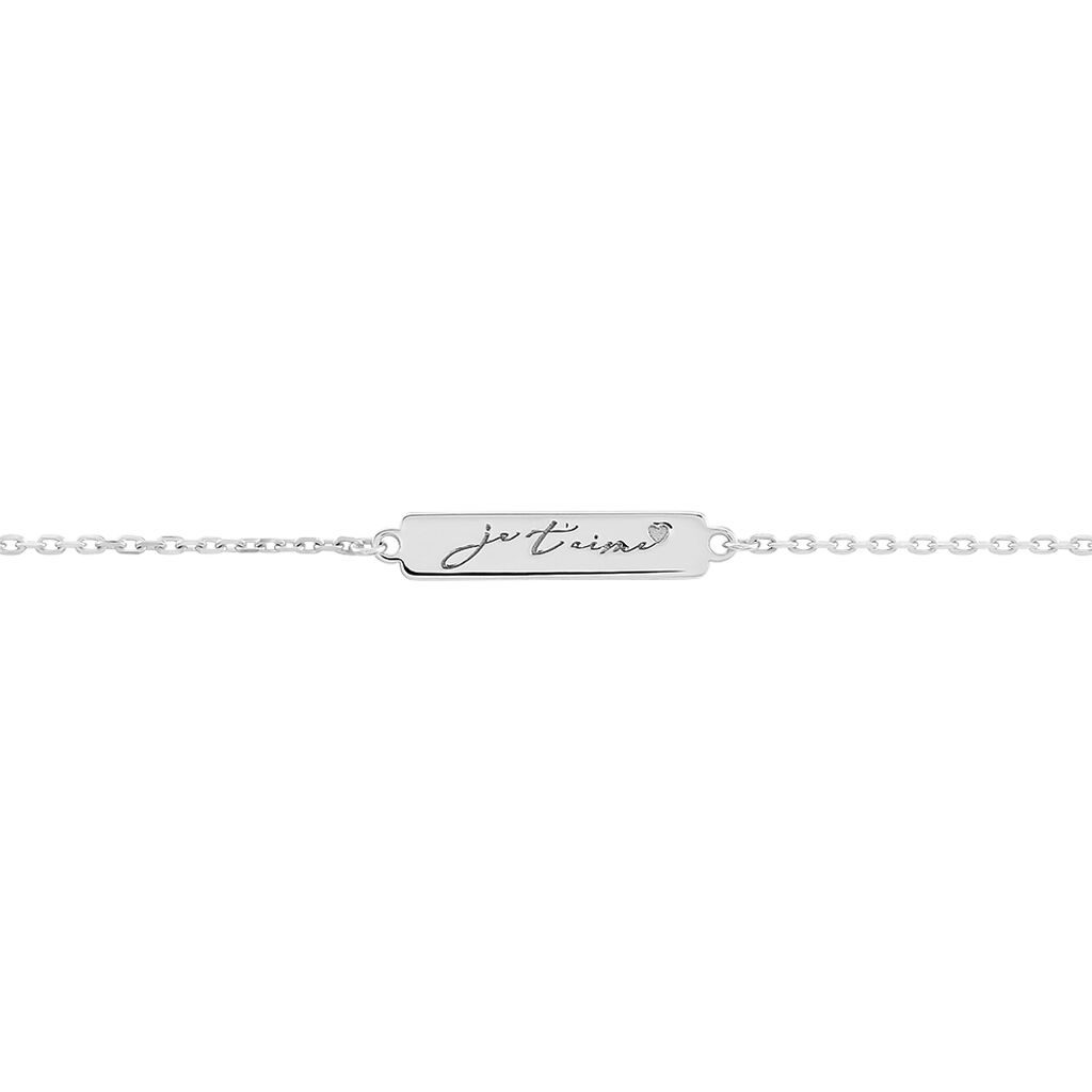 Bracelet Lorayne Argent Blanc - Bracelets Femme | Histoire d&rsquo;Or