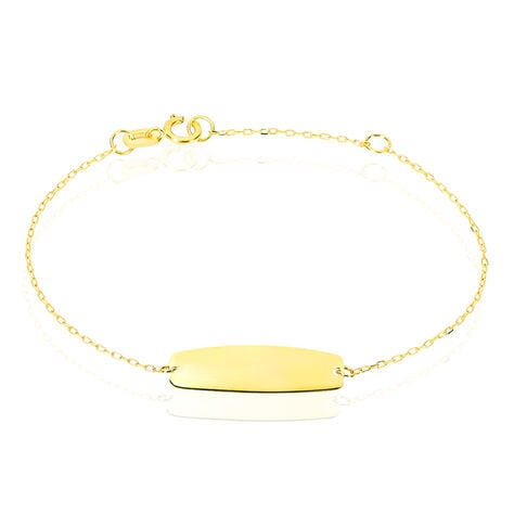Bracelet Identité Gaspardine Maille Forçat Or Jaune - Bracelets Communion Enfant | Histoire d’Or