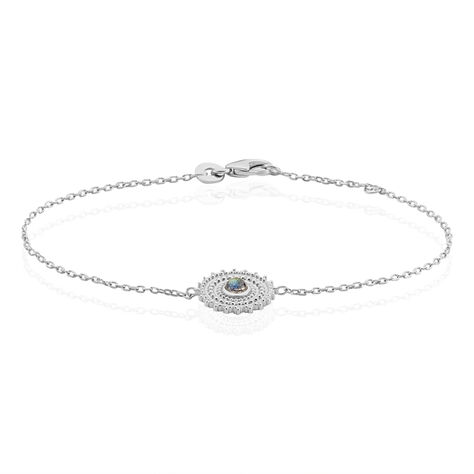 Bracelet Nyoko Argent Blanc Labradorite - Bracelets Femme | Histoire d&rsquo;Or