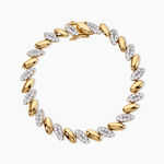Bracelet Sunset Riviera Argent Dor&eacute; A L'Or 750/1000 Oxyde De Zirconium - Bracelets Femme | Histoire d&rsquo;Or