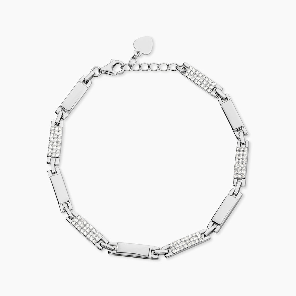 Bracelet Celina Argent Blanc Oxyde De Zirconium - Bracelets Femme | Histoire d&rsquo;Or
