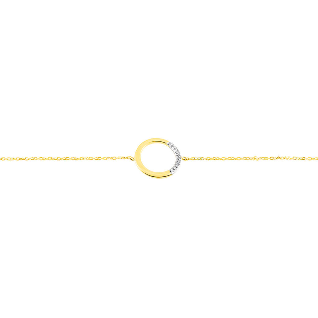 Bracelet Or Jaune Vahina Diamants - Bracelets Femme | Histoire d’Or