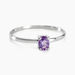 Bague Lily Or Blanc Amethyste