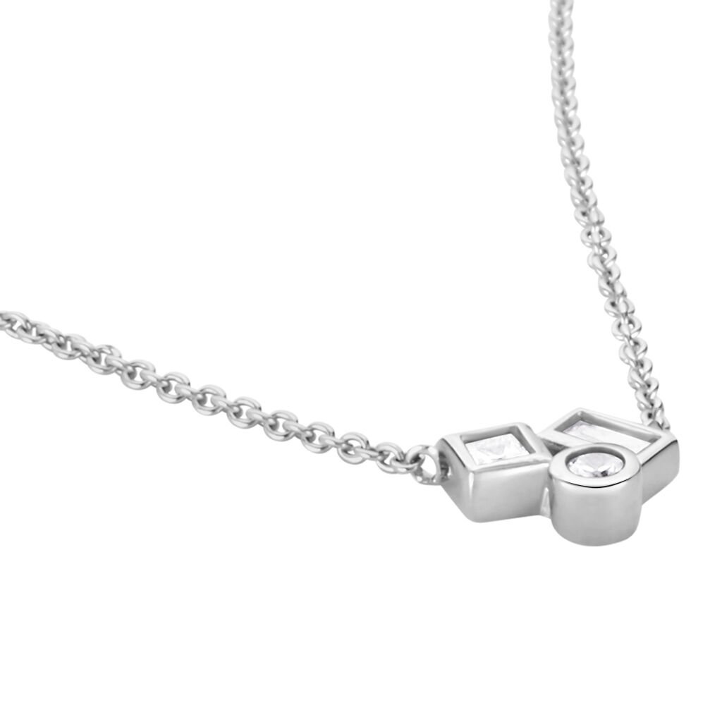 Collier Argent Duredle Oxydes De Zirconium - Colliers fantaisie Femme | Histoire d&rsquo;Or