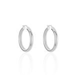 Cr&eacute;oles Amael Acier Blanc - Boucles d'oreilles cr&eacute;oles Femme | Histoire d&rsquo;Or