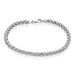 Bracelet Jayna Maille Palmier Or Blanc - Bracelets chaîne Femme | Histoire d’Or