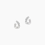 Boucles D'Oreilles Puces Baguette Argent Blanc Oxyde De Zirconium - Boucles d'oreilles fantaisie Femme | Histoire d&rsquo;Or