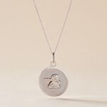 Pendentif Hannae Or Blanc - Pendentifs Bapt&ecirc;me Famille | Histoire d&rsquo;Or