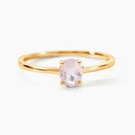 Bague Valentino Or Jaune Quartz - Bagues solitaires Femme | Histoire d&rsquo;Or