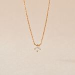 Collier &eacute;clat Perl&eacute; Plaqu&eacute; Or Oxyde De Zirconium - Colliers Femme | Histoire d&rsquo;Or