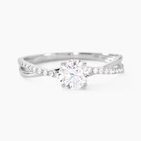 Bague Dana Or Blanc Oxyde De Zirconium