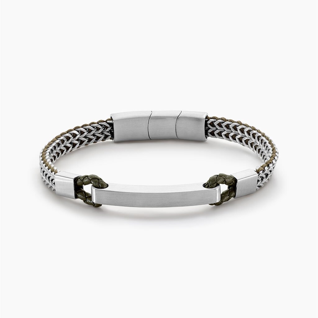 Bracelet Jourdan Donovan Acier Argenté - Bracelets Homme | Histoire d’Or
