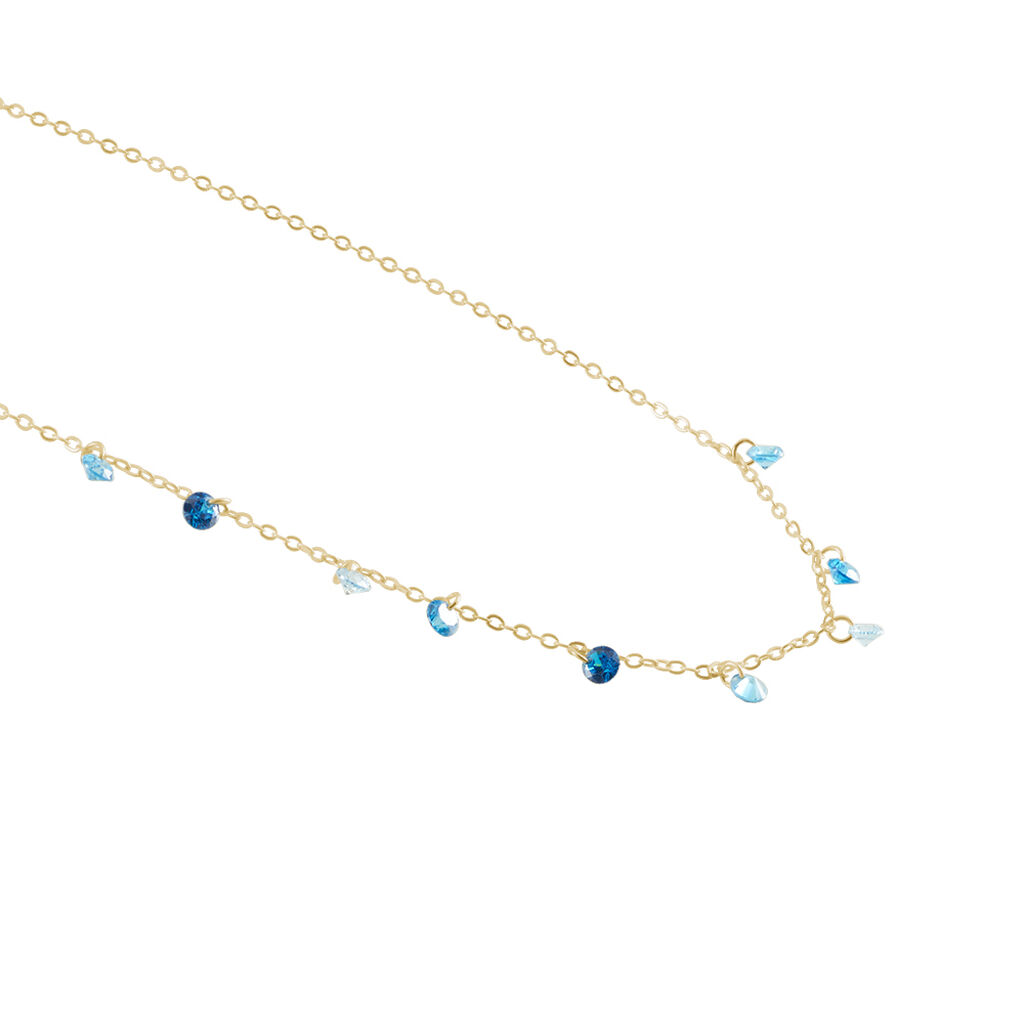 Collier Myosothis Plaqué Or Pierres - Colliers fantaisie Femme | Histoire d’Or