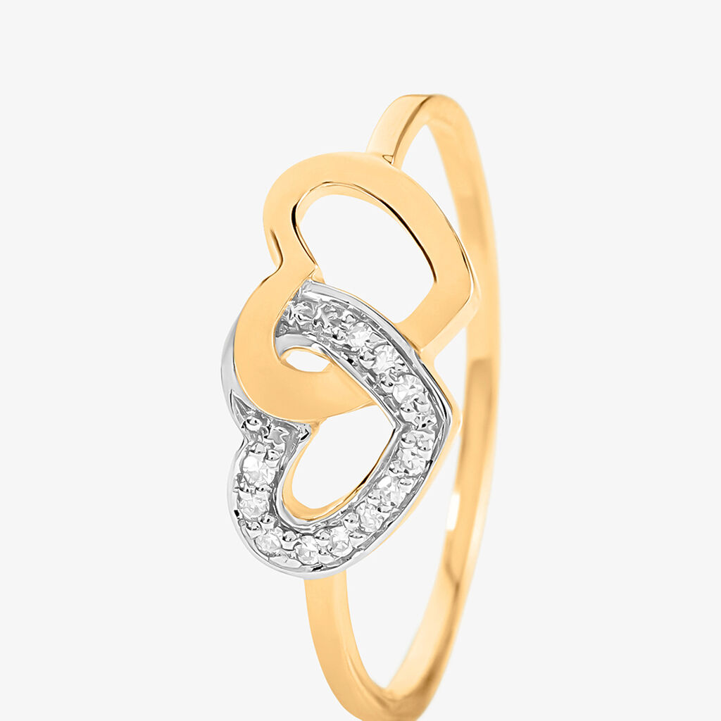 Bague Wydad Or Jaune Diamant - Bagues avec pierre Femme | Histoire d&rsquo;Or