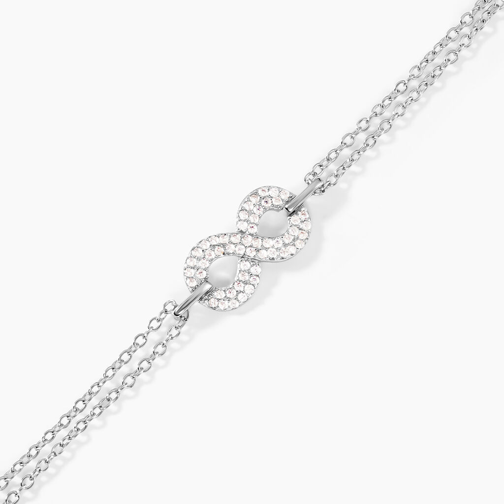 Bracelet Fily Argent Blanc Oxyde De Zirconium - Bracelets Femme | Histoire d&rsquo;Or