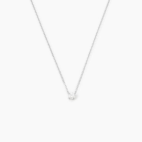 Collier Collection Aphrodite Or Blanc Diamant Synthetique - Colliers Femme | Histoire d&rsquo;Or