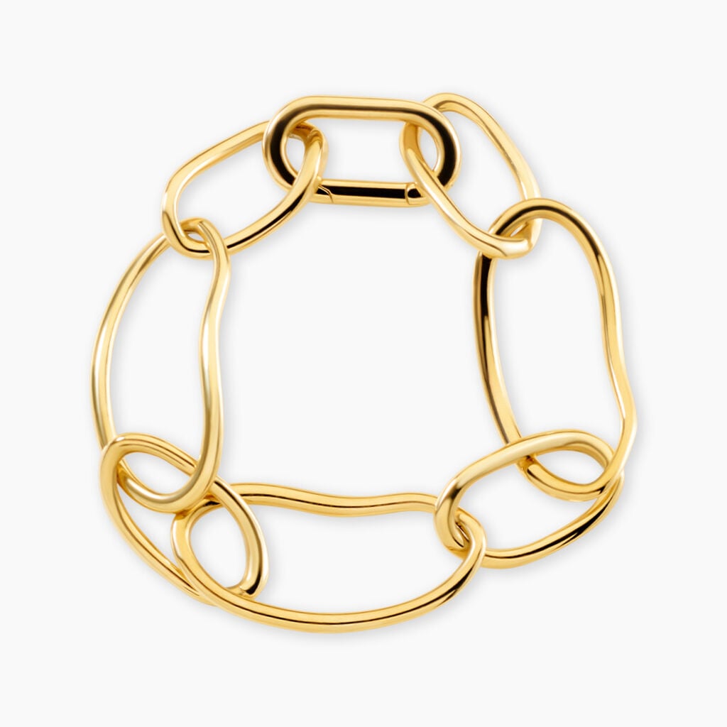 Bracelet Cecilie Acier Jaune - Bijoux sans pierre Femme | Histoire d&rsquo;Or
