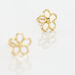 Boucles D'oreilles Puces Philine Fleur Or Jaune - Clous d'oreilles Femme | Histoire d’Or