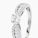 Bague Solitaire Stockholm Or Blanc Diamant Synthetique - Bagues solitaires Femme | Histoire d&rsquo;Or