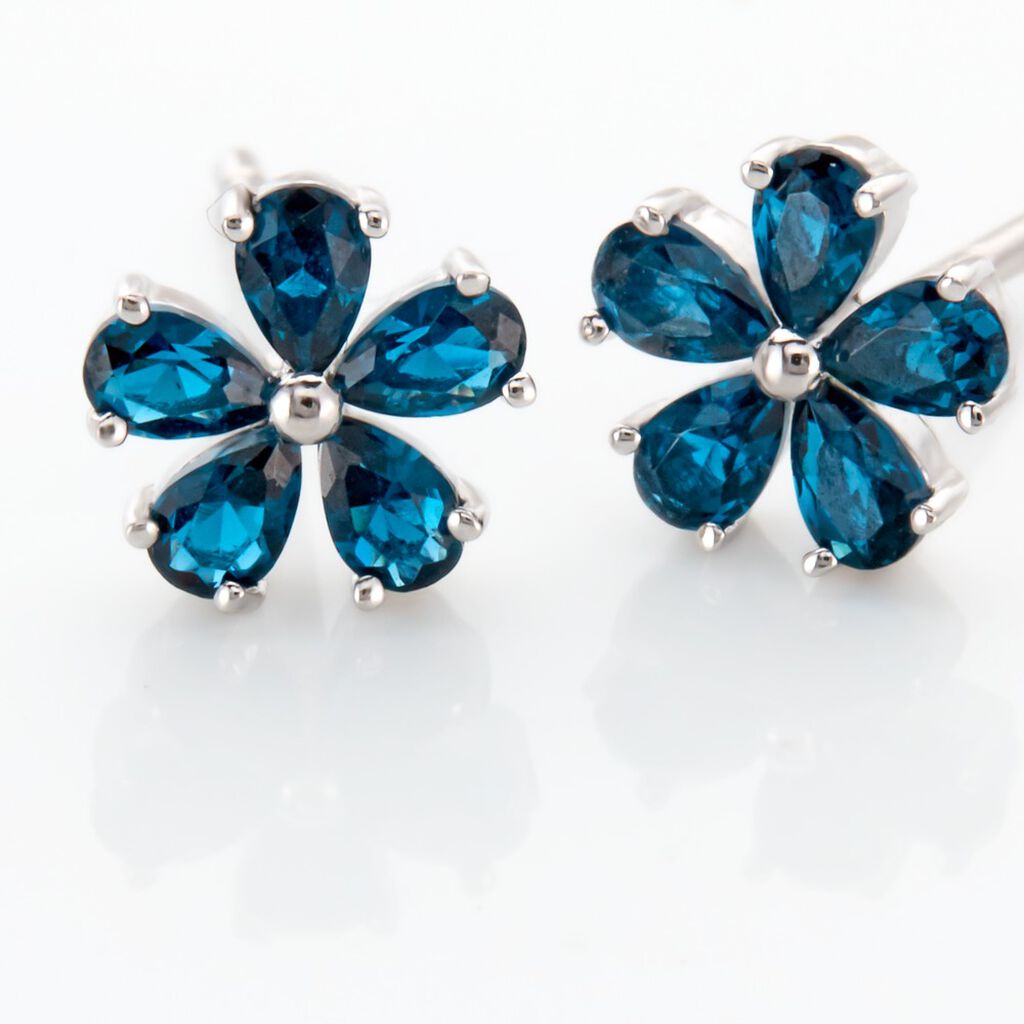 Boucles D'oreilles Puces Argent Blanc Laldilon Oxydes De Zirconium - Boucles d'oreilles fantaisie Femme | Histoire d’Or