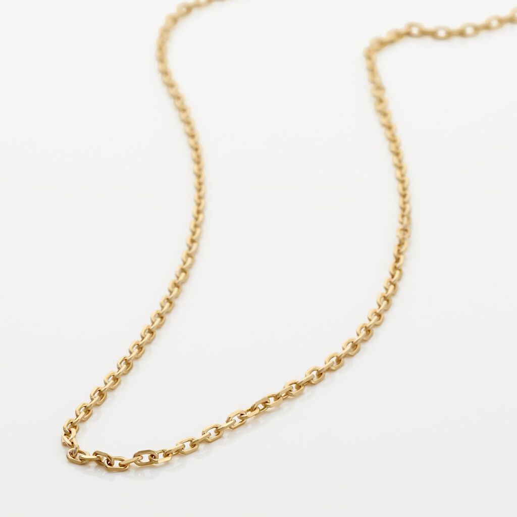 Cha&icirc;ne Igoa Maille For&ccedil;at Diamantee Or Jaune - Chaines Femme | Histoire d&rsquo;Or