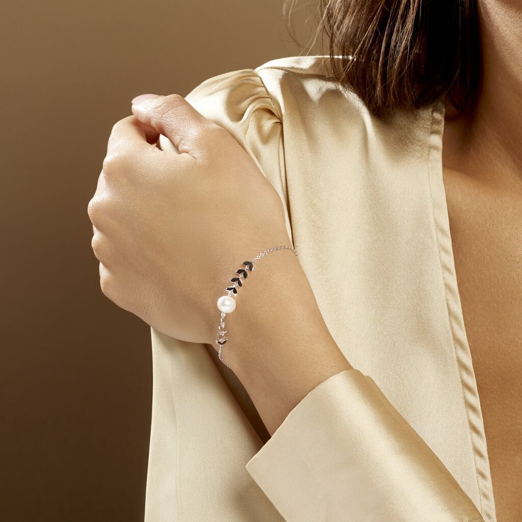 Bracelet Giacobbe Argent Blanc Perle De Culture - Bracelets Femme | Histoire d’Or