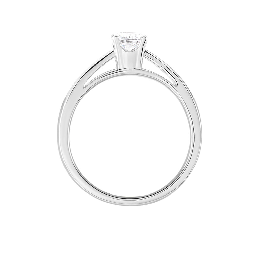 Bague Solitaire Iris Or Blanc Diamant - Bagues solitaires Femme | Histoire d’Or