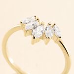 Bague Amazonia Plaqu&eacute; Or Jaune Oxyde De Zirconium - Bagues avec pierre Femme | Histoire d&rsquo;Or