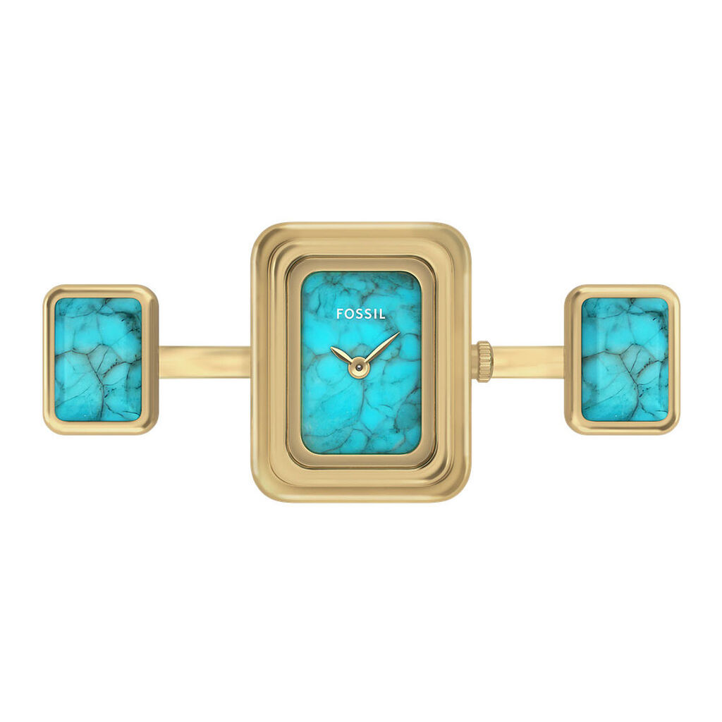 Montre Fossil Raquel Watch Ring Bleu - Montres Femme | Histoire d’Or