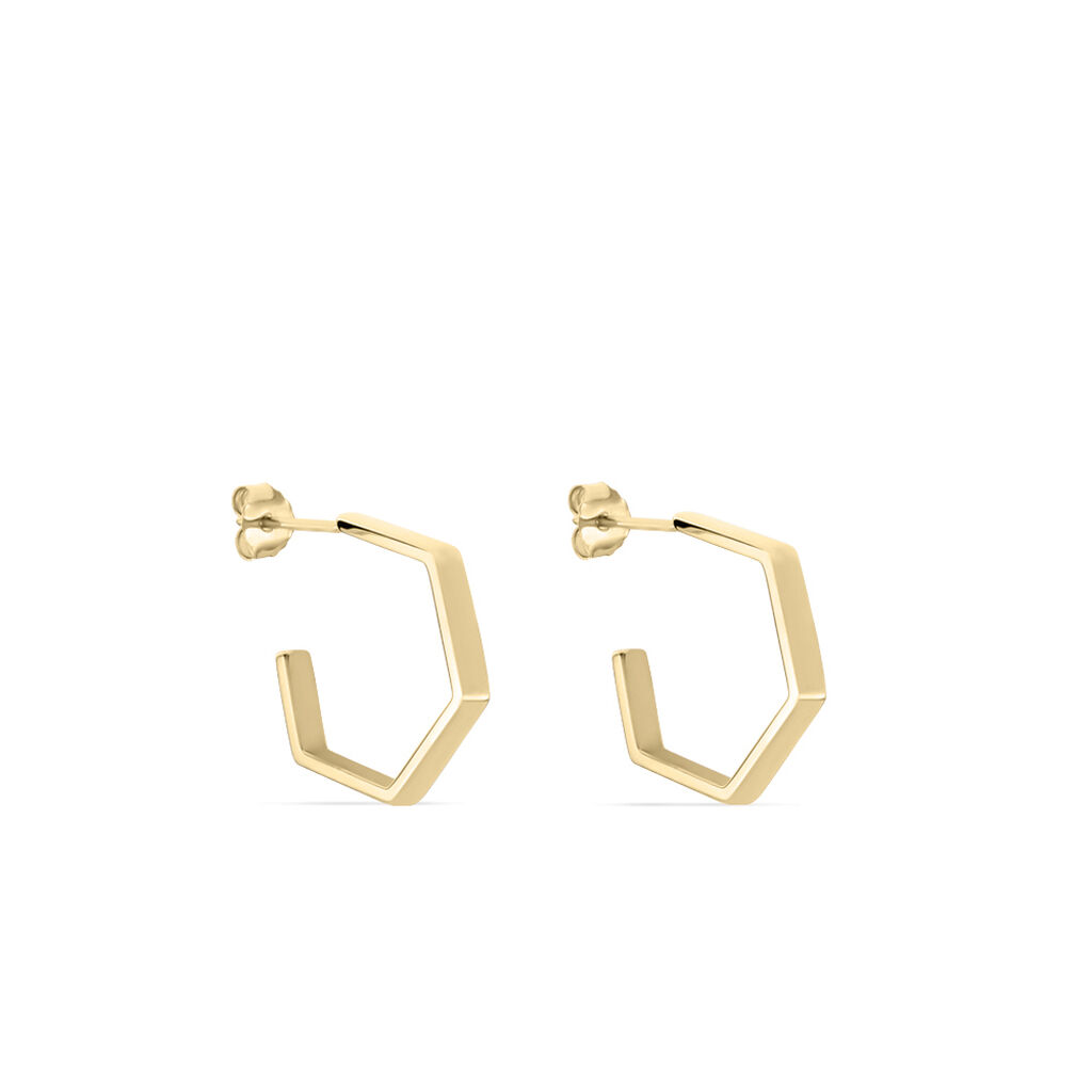Creoles Plaqué Or Tamra - Boucles d'oreilles créoles Femme | Histoire d’Or