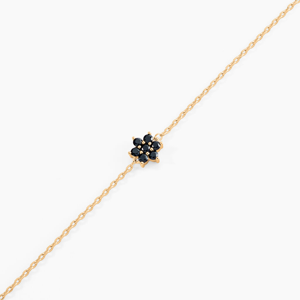 Bracelet Midnight Royalty Plaqu&eacute; Or Jaune Pierre De Synth&egrave;se - Bracelets Femme | Histoire d&rsquo;Or