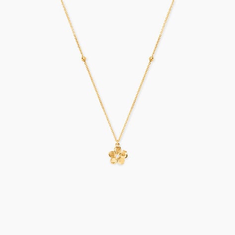 Collier Sakura Love Or Jaune Oxyde De Zirconium - Colliers Femme | Histoire d’Or