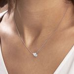 Collier Flamen Argent Blanc Oxyde De Zirconium - Colliers fantaisie Femme | Histoire d&rsquo;Or