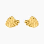 Boucles D'Oreilles Puces Salina Acier Jaune - Boucles d'oreilles fantaisie Femme | Histoire d&rsquo;Or