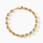 Bracelet Maille Dami Maille Grain De Cafe Or Jaune - Bracelets cha&icirc;ne Femme | Histoire d&rsquo;Or