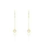 Boucles D'oreilles Pendantes Or Jaune Quartz - Boucles d'oreilles pendantes Femme | Histoire d&rsquo;Or