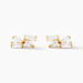 Boucles D'oreilles Puces Mark Or Jaune Oxyde De Zirconium - Clous d'oreilles Femme | Histoire d&rsquo;Or