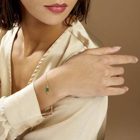 Bracelet Hallie Or Jaune Malachite - Bracelets Femme | Histoire d’Or